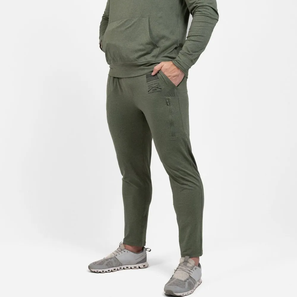 Men's All-Day Jogger - Heather Military Green sold by Grunt Style