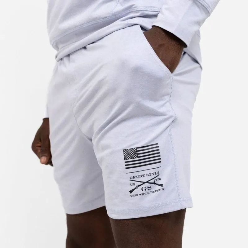 Men's All-Day Short - Heather Gray sold by Grunt Style