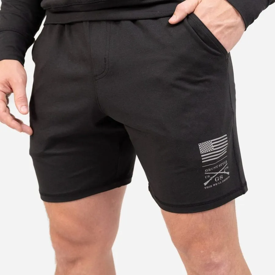 Men's All-Day Short - Heather Black sold by Grunt Style