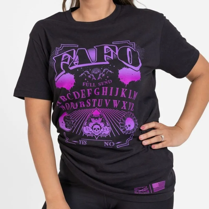 Women's FAFO Spirit Boyfriend Fit T-Shirt - Black sold by Grunt Style