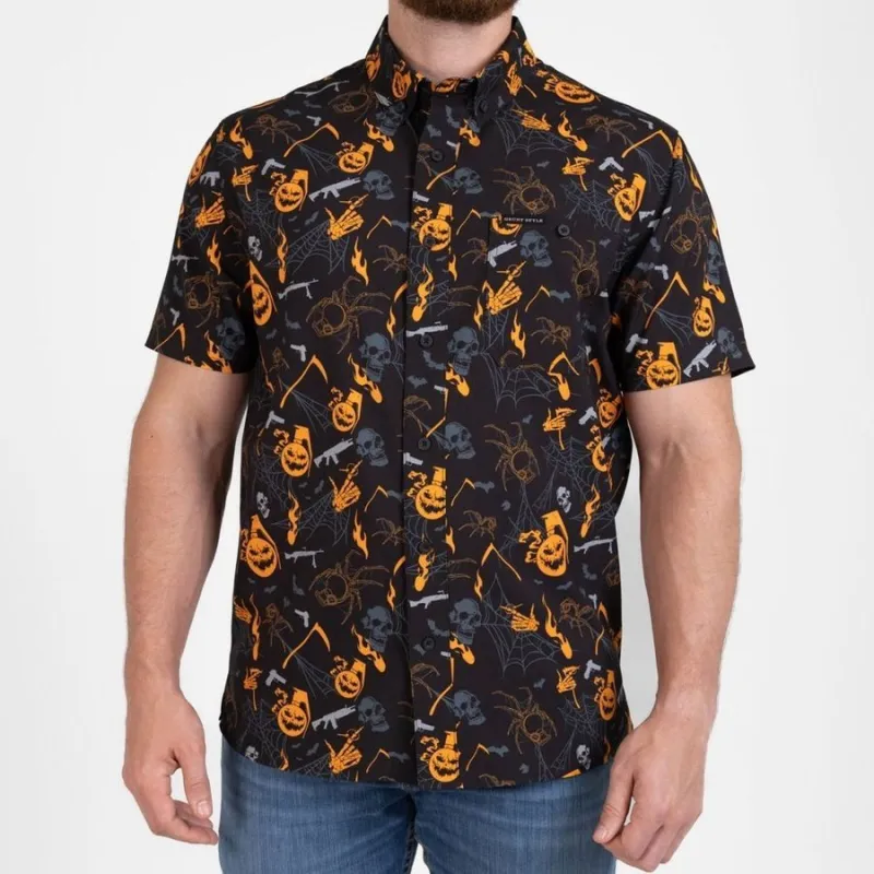 Hallow-Blast Button Down sold by Grunt Style