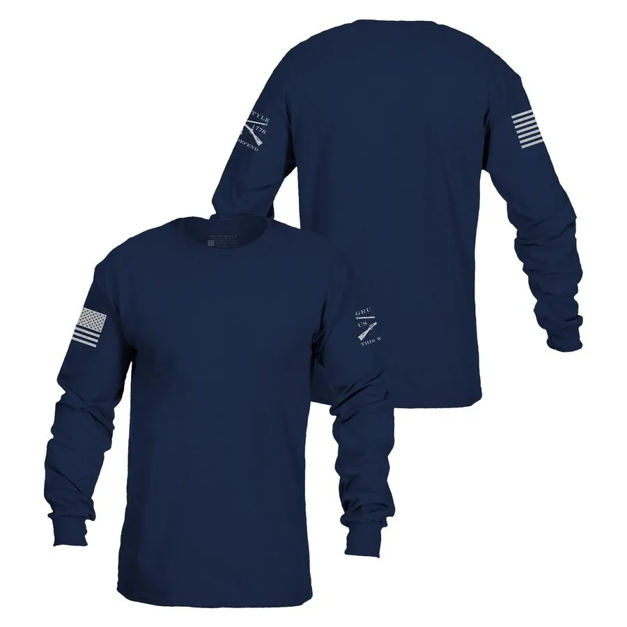 Basic Long Sleeve - Navy sold by Grunt Style product image thumbnail 3