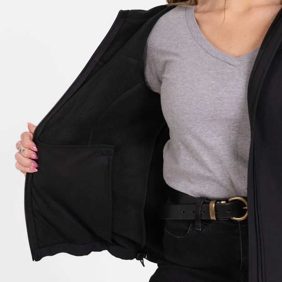 Women's Soft Shell Jacket - Black sold by Grunt Style product image thumbnail 5