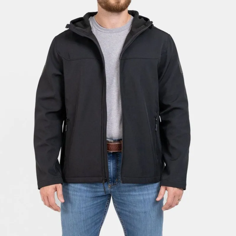 Men's Soft Shell Jacket - Black sold by Grunt Style