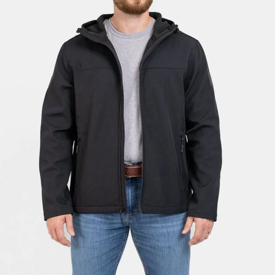 Men's Soft Shell Jacket - Black sold by Grunt Style