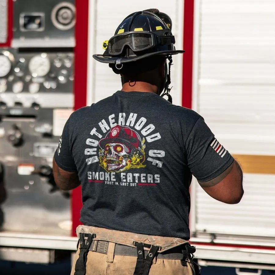 Smoke Eaters T-Shirt - Charcoal sold by Grunt Style product image thumbnail 4