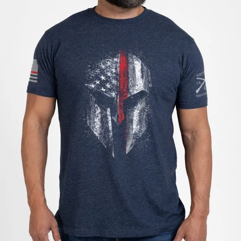 Red Line Spartan T-Shirt - Midnight Navy sold by Grunt Style