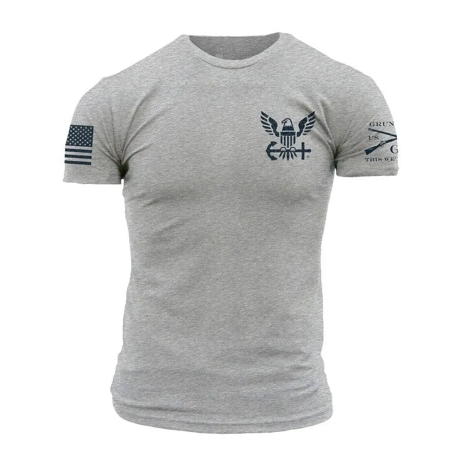 USN - Nautical Traveler T-Shirt - Athletic Heather sold by Grunt Style product image thumbnail 3