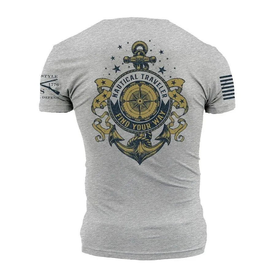 USN - Nautical Traveler T-Shirt - Athletic Heather sold by Grunt Style product image thumbnail 4