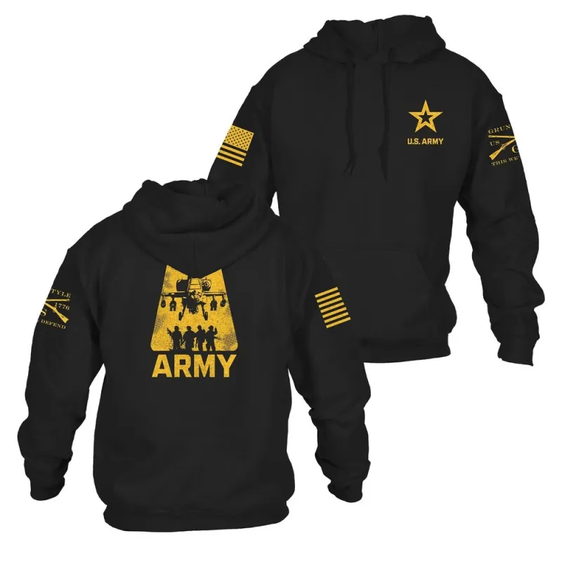 Army A-Team Hoodie - Black sold by Grunt Style