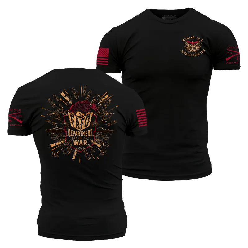 Department Of War T-Shirt - Black made by Grunt Style