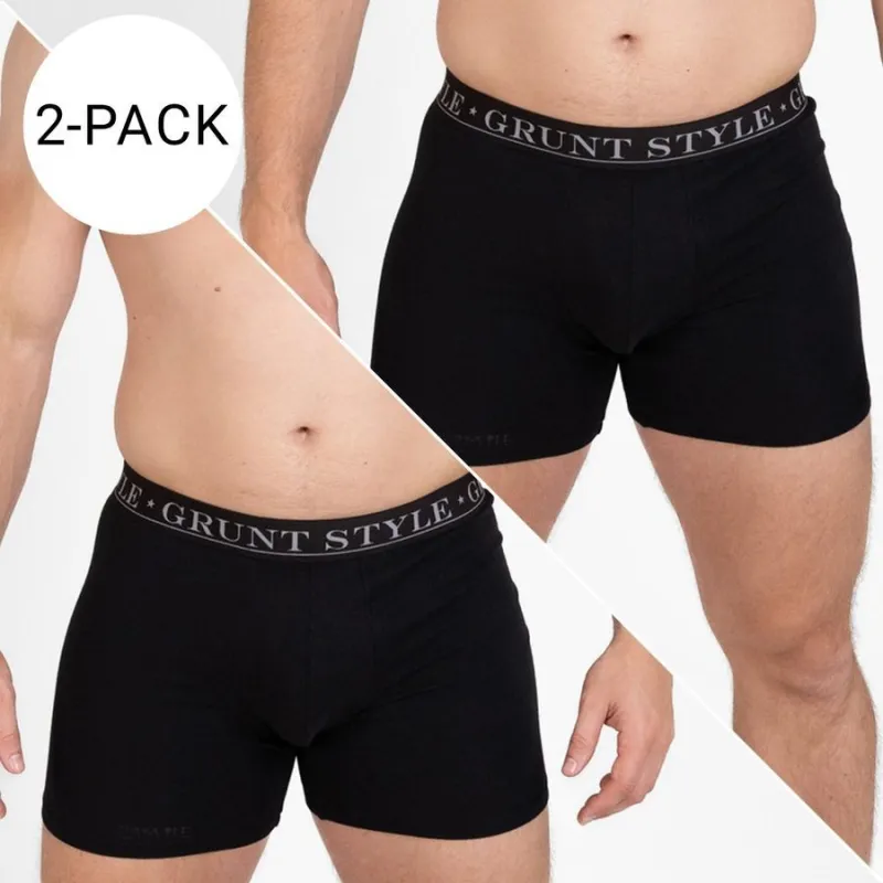 Base Command 2-Pack Boxer Briefs - Black & Black made by Grunt Style