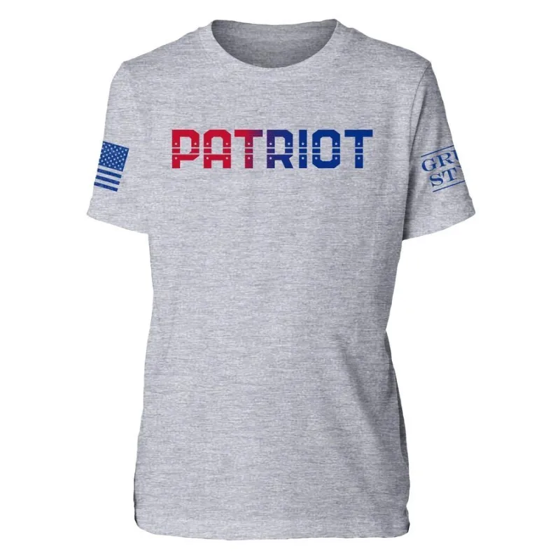Youth Patriot T-Shirt - Heather Gray sold by Grunt Style