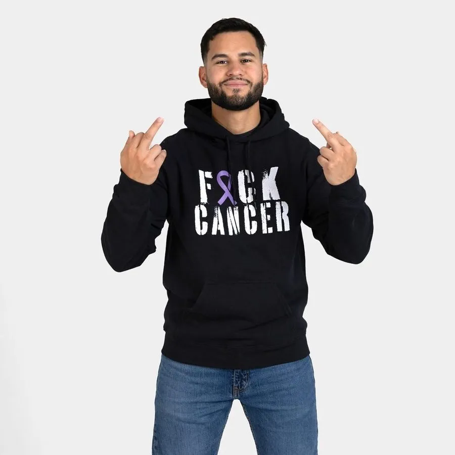 F*ck All Cancer Hoodie - Black sold by Grunt Style product image thumbnail 4