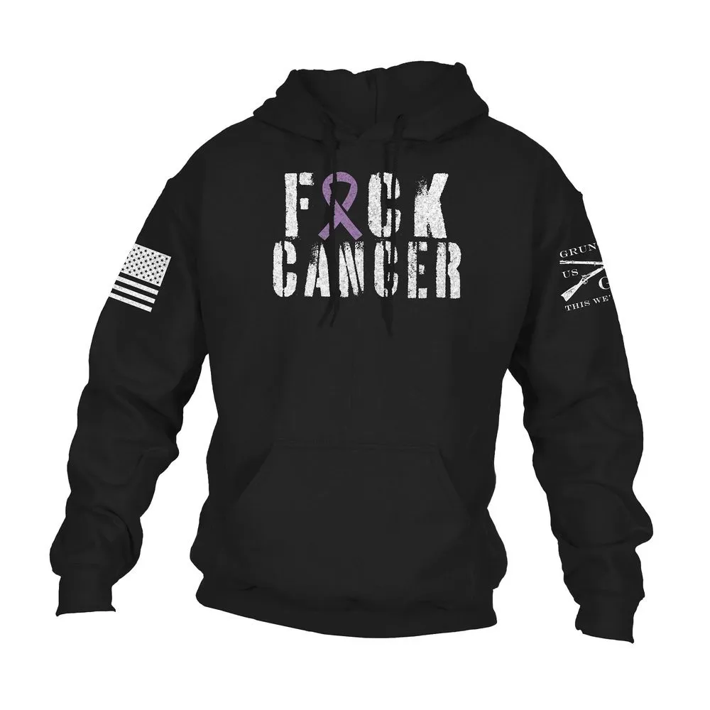 F*ck All Cancer Hoodie - Black sold by Grunt Style product image thumbnail 5