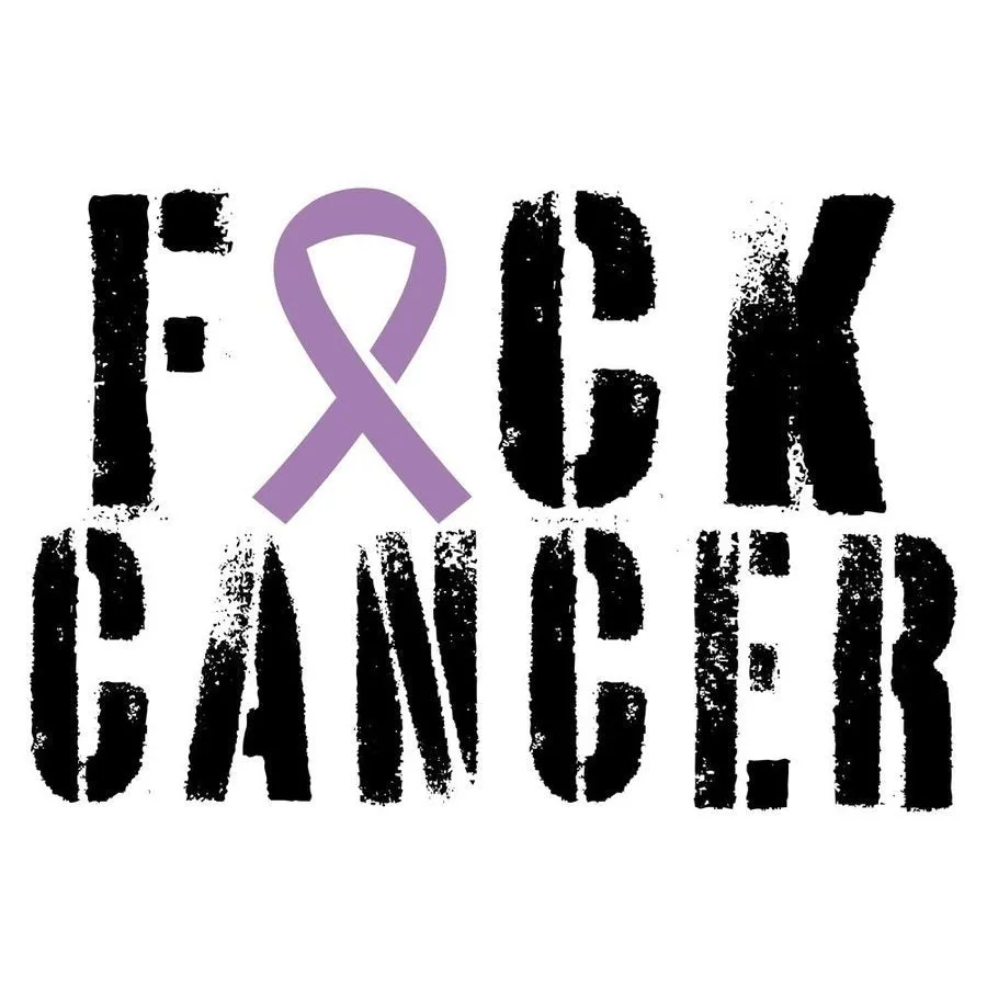 Women's F*ck All Cancer V-Neck - White sold by Grunt Style product image thumbnail 2