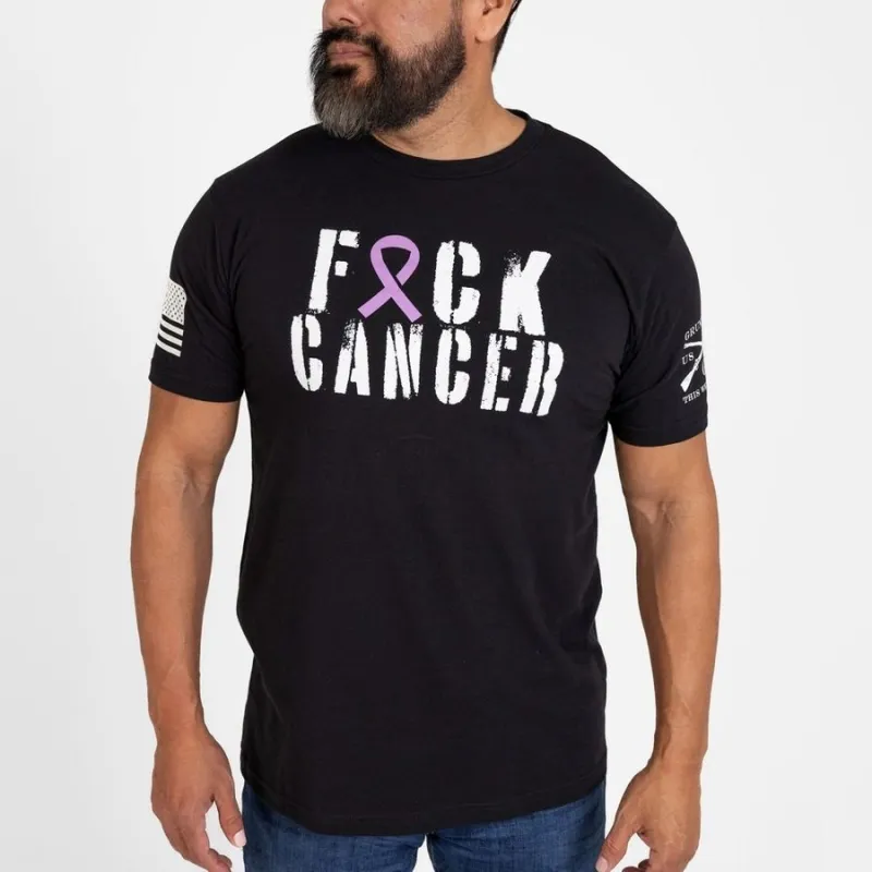 F*ck All Cancer T-Shirt - Black sold by Grunt Style