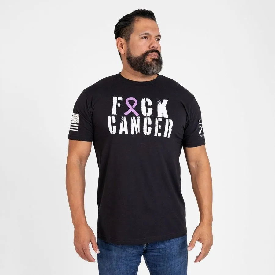 F*ck All Cancer T-Shirt - Black sold by Grunt Style product image thumbnail 5