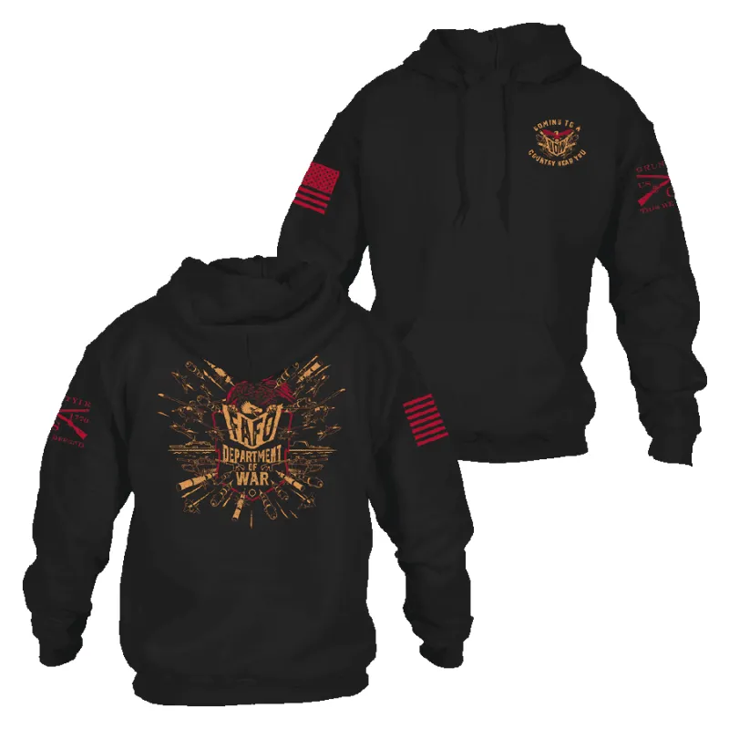 Department Of War Hoodie - Black sold by Grunt Style