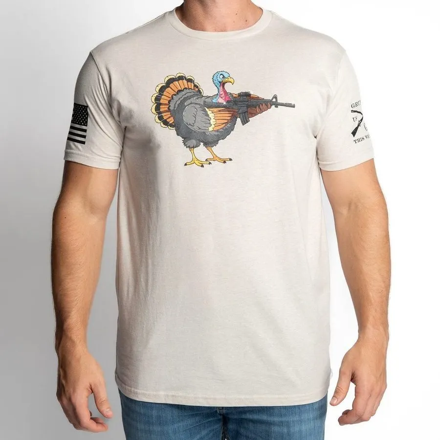 Triggered Turkey T-Shirt - Sand sold by Grunt Style