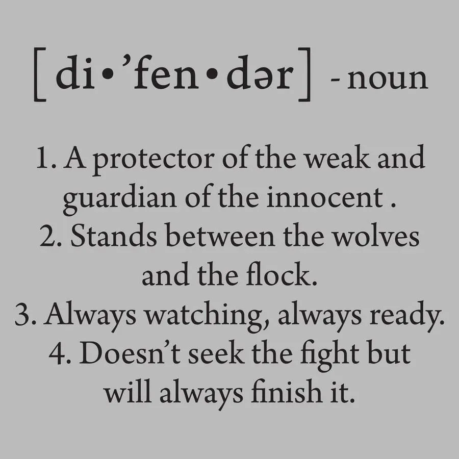 Defender Defined T-Shirt - Dark Heather Gray sold by Grunt Style product image thumbnail 2