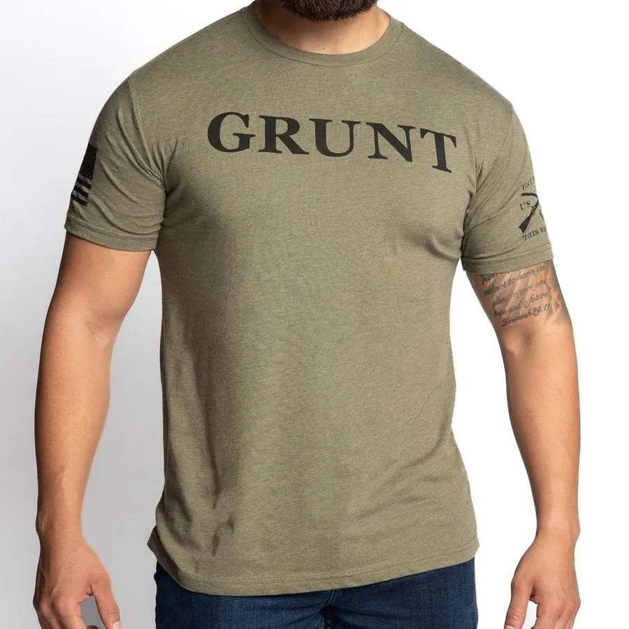 Grunt Defined T-Shirt - Military Green sold by Grunt Style product image thumbnail 3
