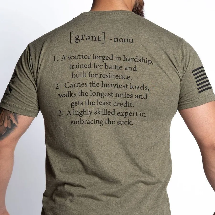 Grunt Defined T-Shirt - Military Green sold by Grunt Style product image thumbnail 4
