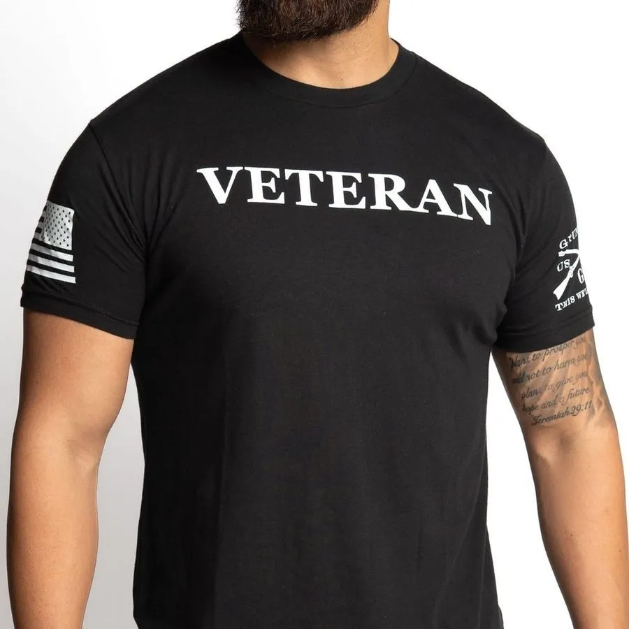 Veteran Defined T-Shirt - Black sold by Grunt Style product image thumbnail 3