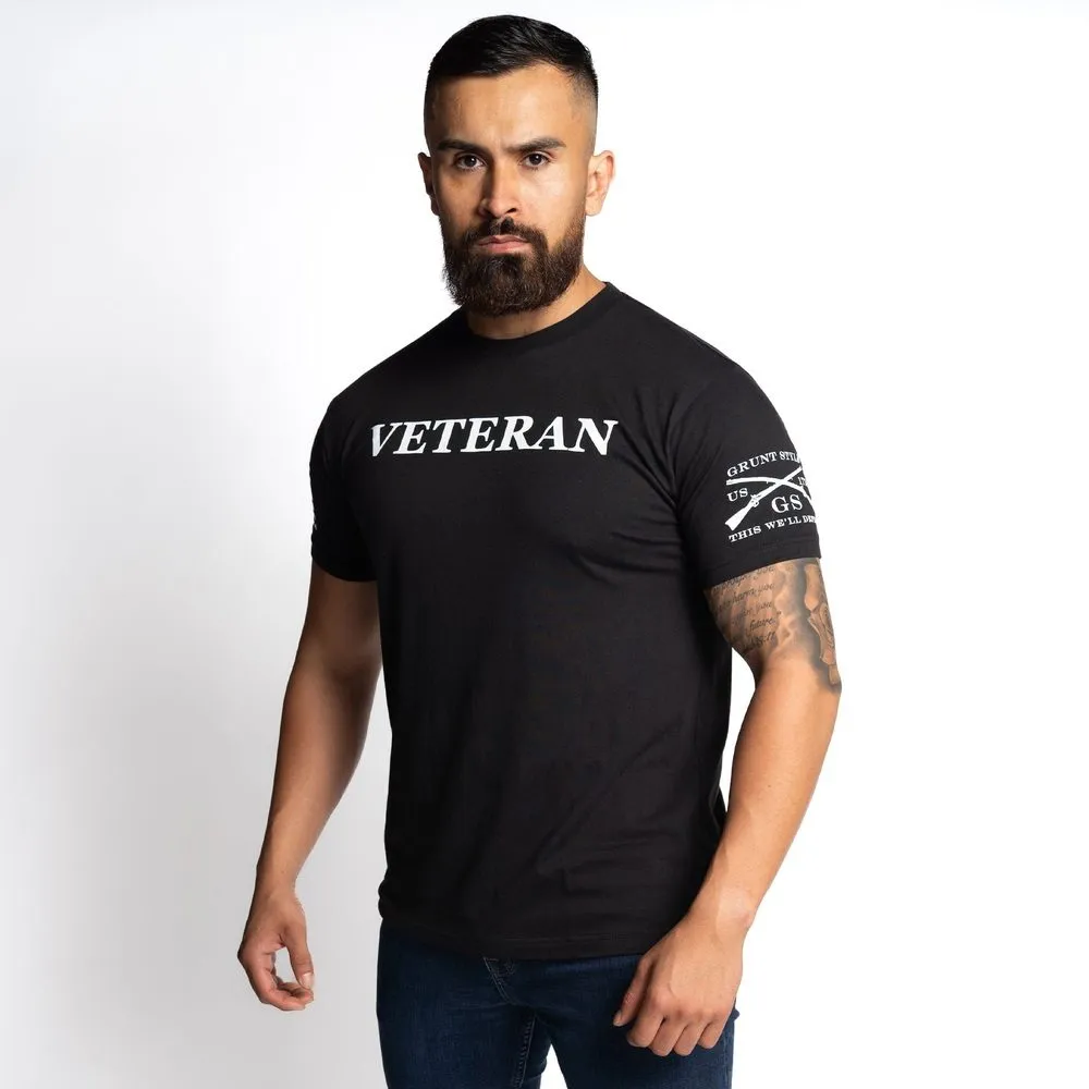 Veteran Defined T-Shirt - Black sold by Grunt Style product image thumbnail 5