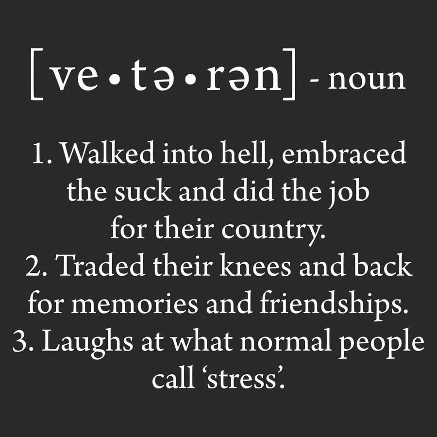 Veteran Defined T-Shirt - Black sold by Grunt Style product image thumbnail 2