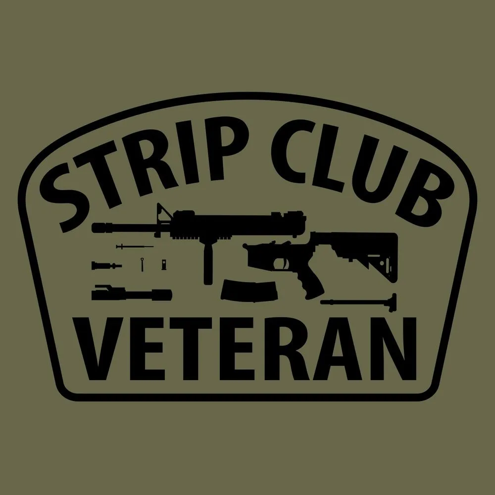 Strip Club Veteran Long Sleeve - Military Green sold by Grunt Style product image thumbnail 2
