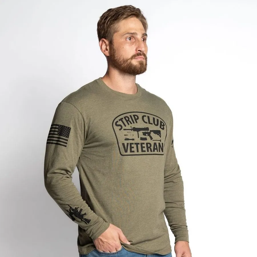 Strip Club Veteran Long Sleeve - Military Green sold by Grunt Style product image thumbnail 4
