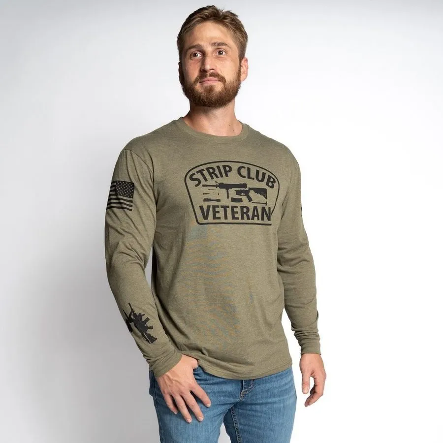 Strip Club Veteran Long Sleeve - Military Green sold by Grunt Style product image thumbnail 3