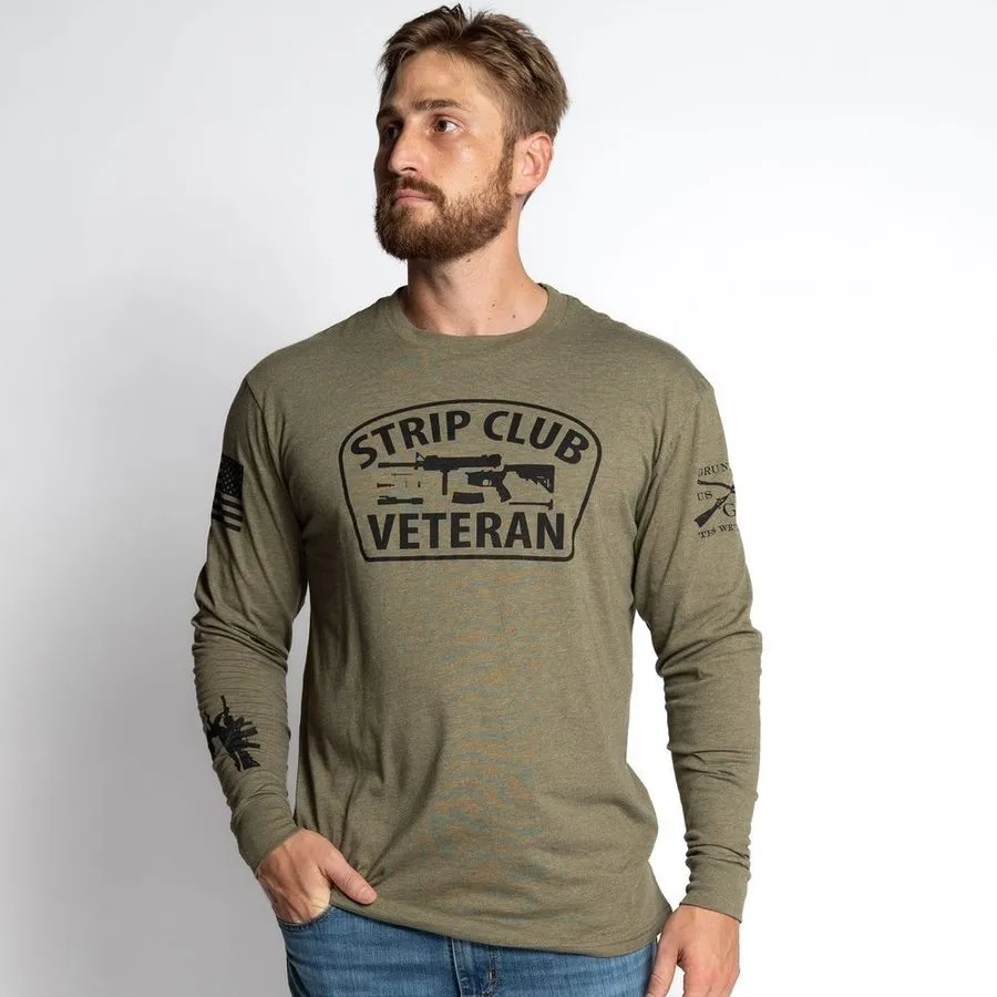 Strip Club Veteran Long Sleeve - Military Green sold by Grunt Style product image thumbnail 5