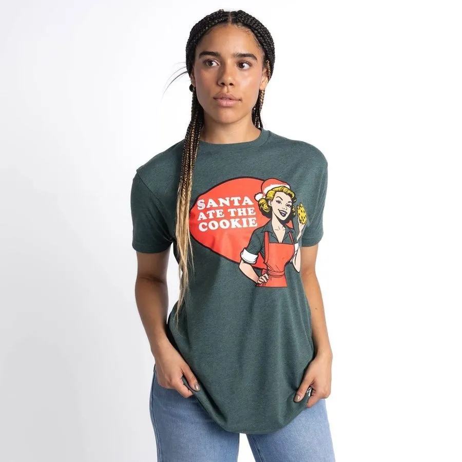 Women's Cookie Boyfriend Fit T-Shirt - Heather Forest Green sold by Grunt Style product image thumbnail 3