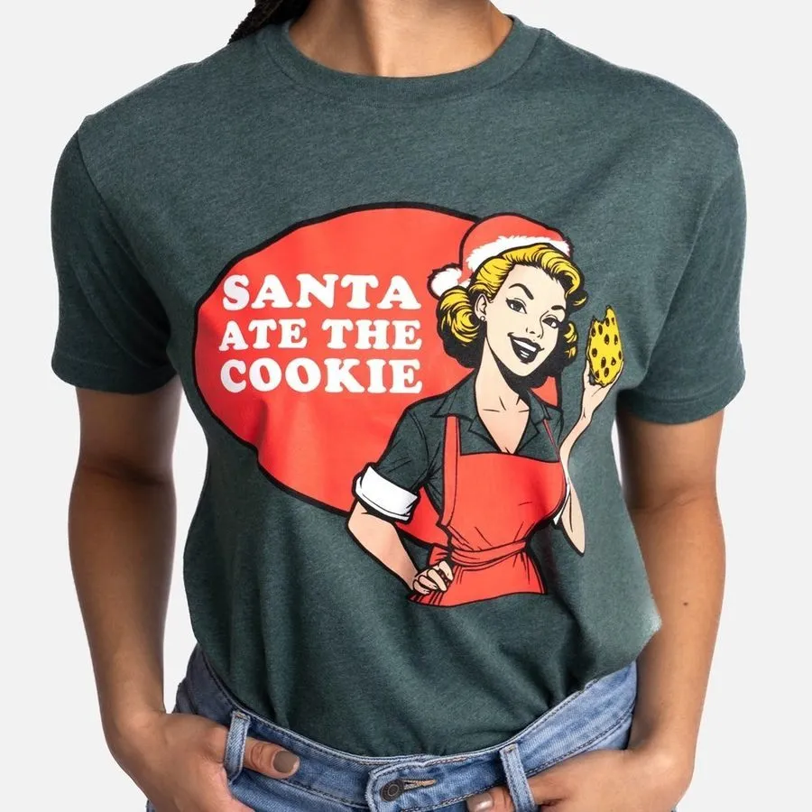 Women's Cookie Boyfriend Fit T-Shirt - Heather Forest Green sold by Grunt Style