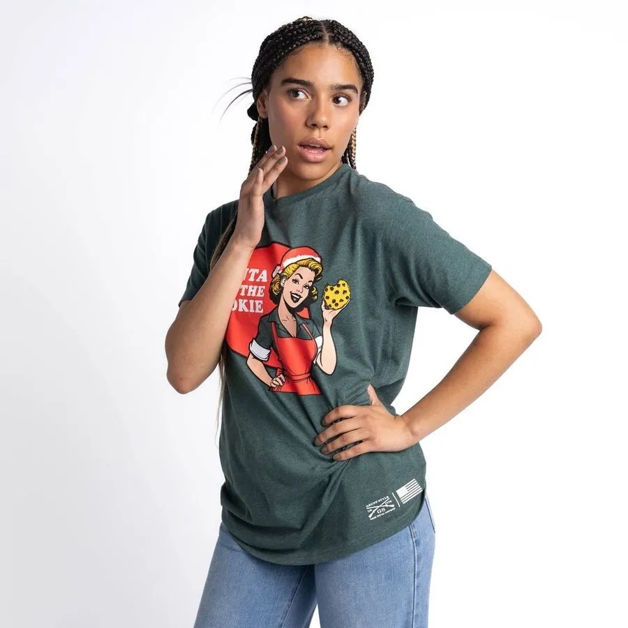 Women's Cookie Boyfriend Fit T-Shirt - Heather Forest Green sold by Grunt Style product image thumbnail 5