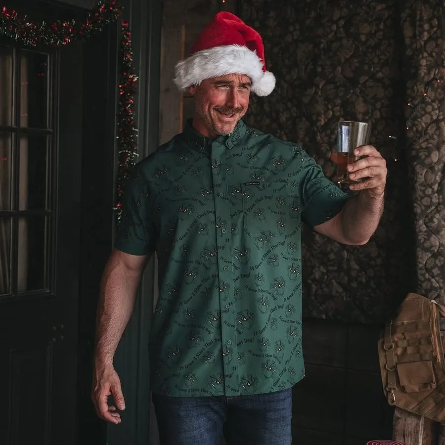Grinch Grows Button Down sold by Grunt Style product image thumbnail 4