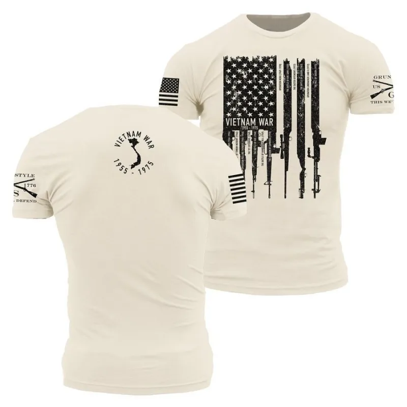 Vietnam War Rifle Flag - Sand sold by Grunt Style