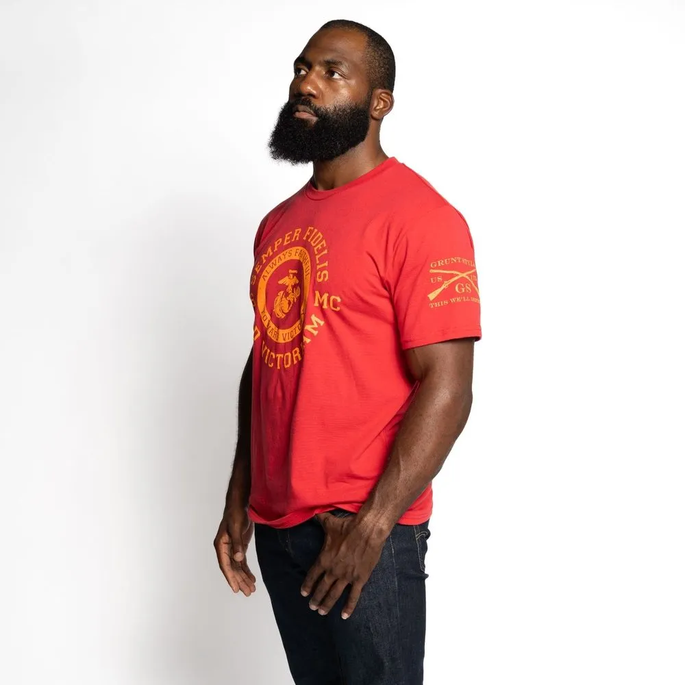 USMC - Toward Victory T-Shirt - Red sold by Grunt Style product image thumbnail 5