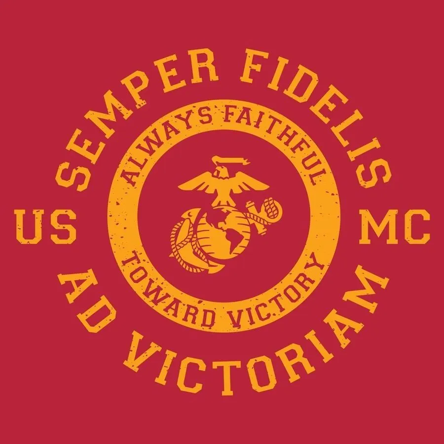 USMC - Toward Victory T-Shirt - Red sold by Grunt Style product image thumbnail 2