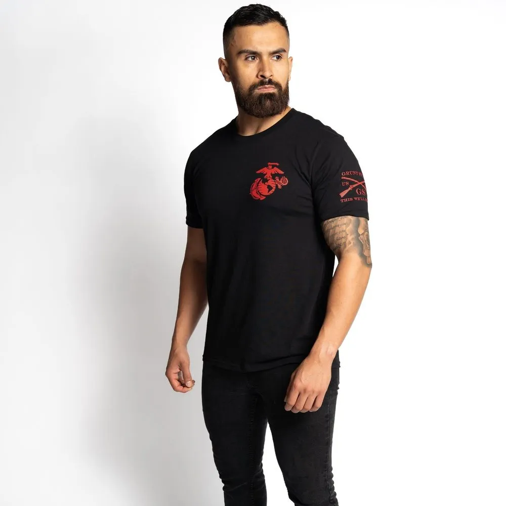USMC - Retreat, Hell T-Shirt - Black sold by Grunt Style product image thumbnail 5
