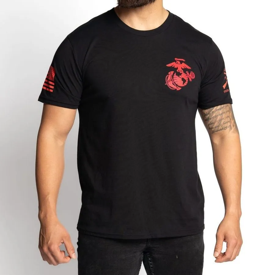 USMC - Retreat, Hell T-Shirt - Black sold by Grunt Style product image thumbnail 4