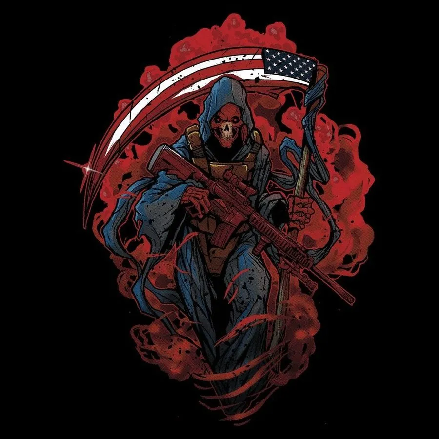 Reaper Fury T-Shirt - Black sold by Grunt Style product image thumbnail 3