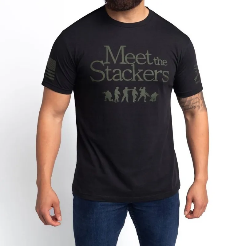 Meet The Stackers T-Shirt - Black sold by Grunt Style