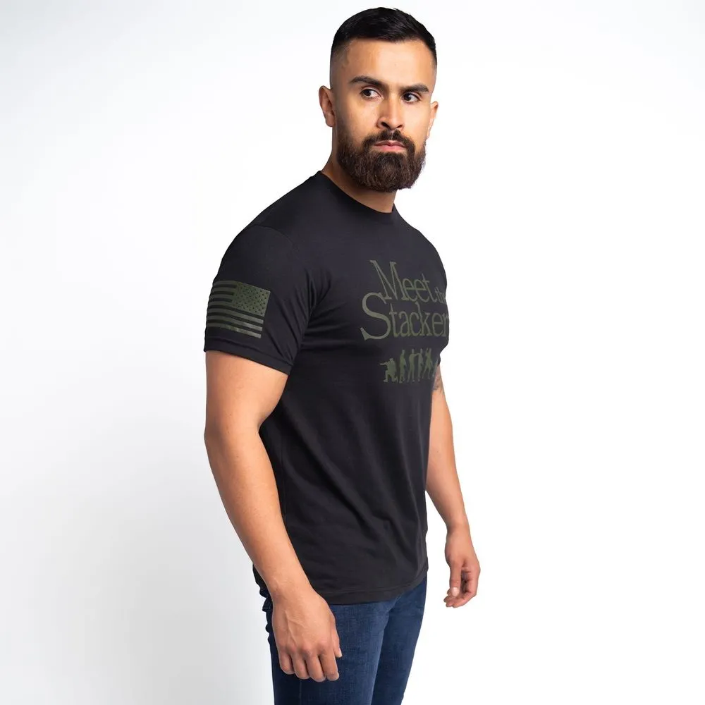 Meet The Stackers T-Shirt - Black sold by Grunt Style product image thumbnail 3