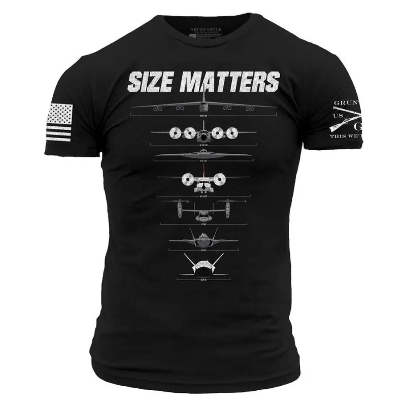 Cockpit Size Matters T-Shirt - Black made by Grunt Style