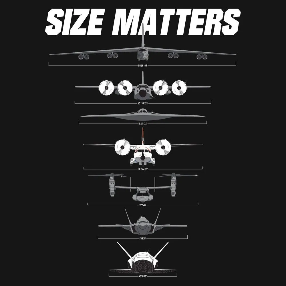 Cockpit Size Matters T-Shirt - Black sold by Grunt Style product image thumbnail 2
