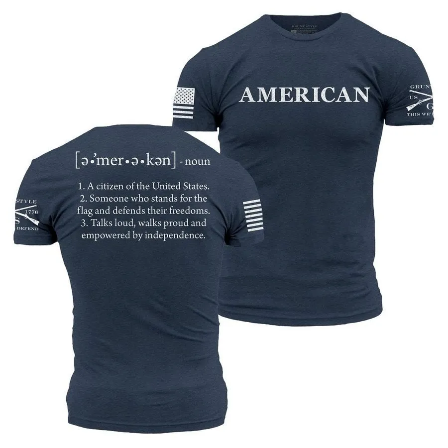 American Defined T-Shirt - Midnight Navy sold by Grunt Style