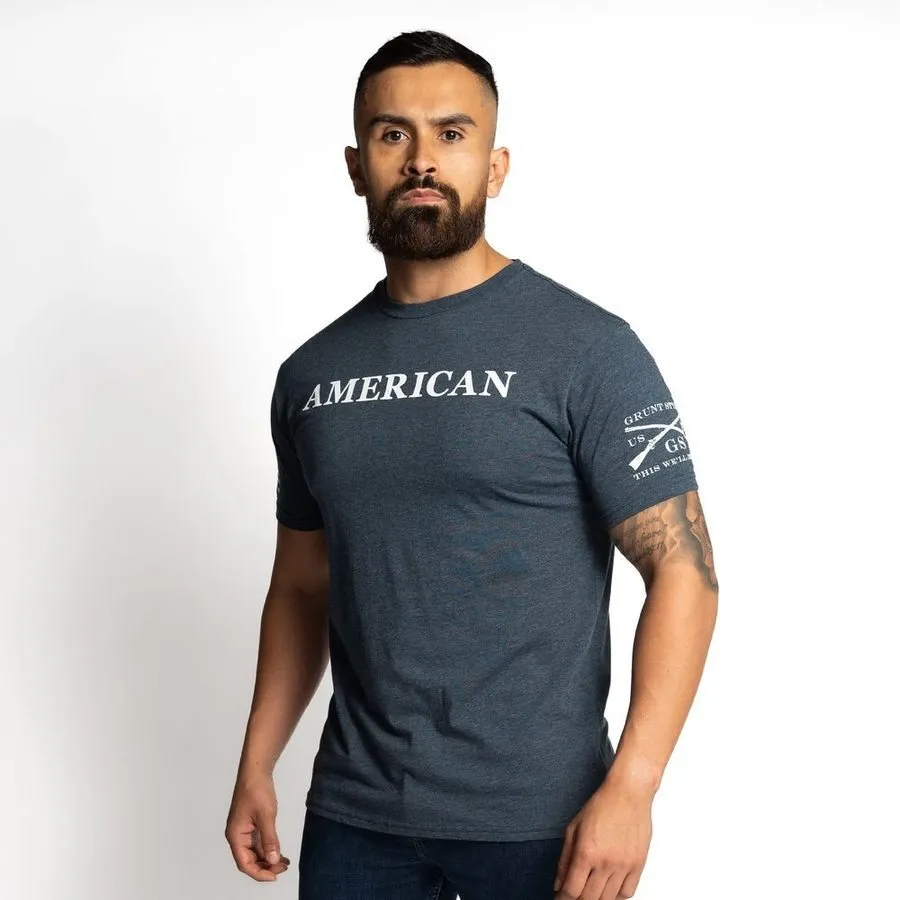 American Defined T-Shirt - Midnight Navy sold by Grunt Style product image thumbnail 5